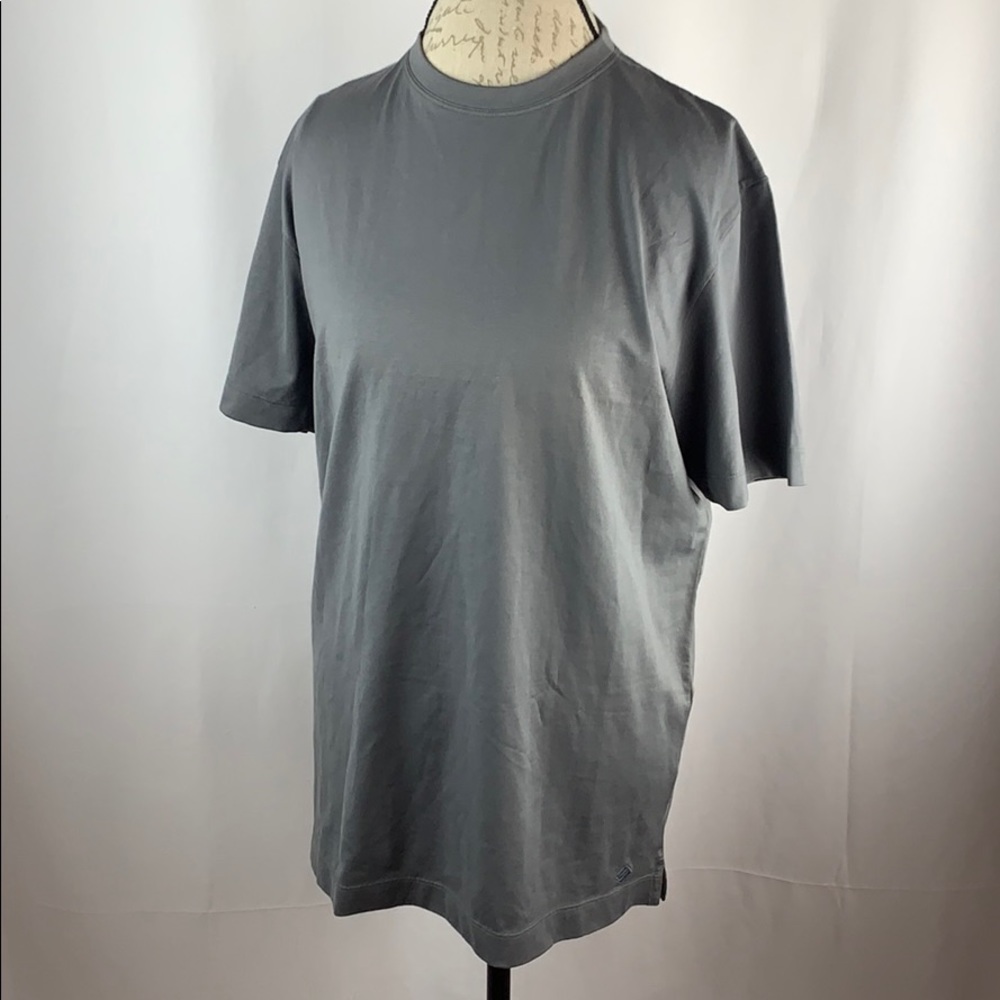 Joseph Abboud Cotton Gray T Shirt - Picture 2 of 8